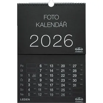 Kalendář Kalendář na vlastní foto NÁSTĚNNÝ VELKÝ 2025 černý