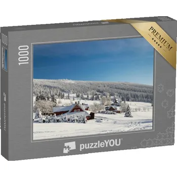 Puzzle puzzle „Malá Úpa v zimě, Krkonoše, Česká republika“