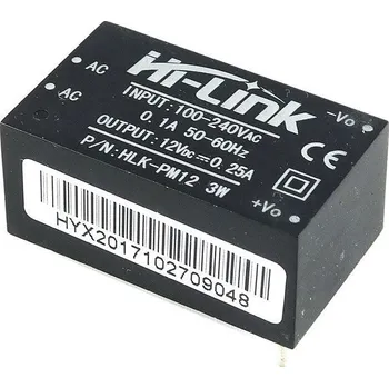 spínaný zdroj Zdroj spínaný 12V/0.25A 3 W HLK-PM12