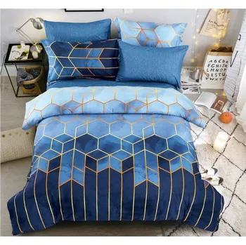 Povlečení 2dílné povlečení Geometry of luxus modrá