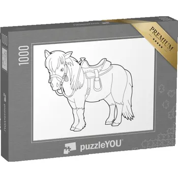 Puzzle puzzle „puzzleOMALOVÁNKY: Divoký západ, western“