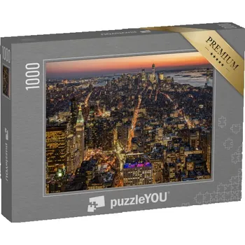 Puzzle puzzle „Pohled na panorama Manhattanu, USA“