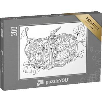Puzzle puzzle 200 dílků „puzzleOMALOVÁNKY: Dýně“