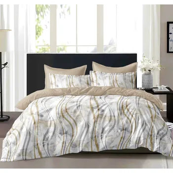 Povlečení 2dílné povlečení Waves béžová