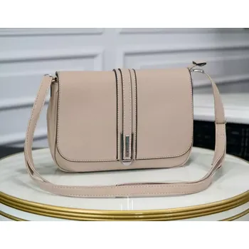 Malá kabelka David Moda s klopou béžová L4968