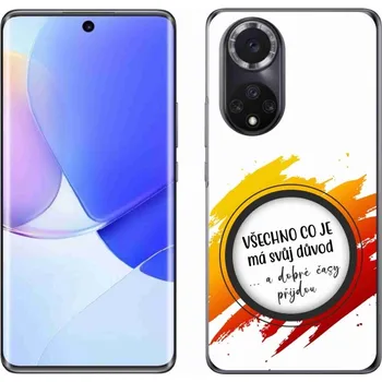 Pouzdro na mobilní telefon Gelový kryt mmCase na Huawei Nova 9 - citát 3 bílé pozadí