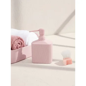 Dávkovač mýdla Sinsay - Dávkovač mýdla s rýhovanými stěnami - pastelová růžová - 590FP-03X - 590FP-03X-ONE