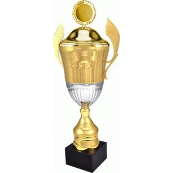 Kovový pohár zlatý s víkem 4128/CP