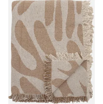 Přehoz na lůžko Bloomingville Alk bavlněný přehoz hnědý