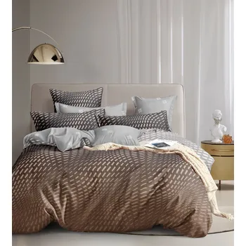 Povlečení Bavlněné povlečení Geometry Béžová