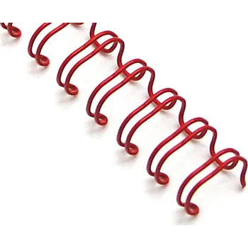 Vazač kovový hřbet 9,5mm (3/8") červená 100ks KH09KR3401CV