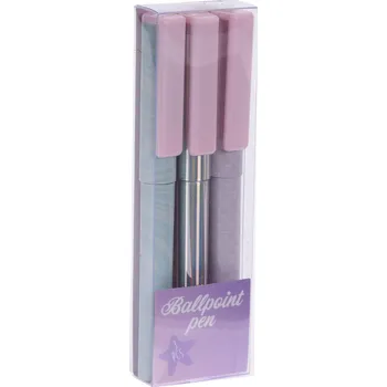 H&L Kuličkové pero Mermaid, růžové, set 3ks