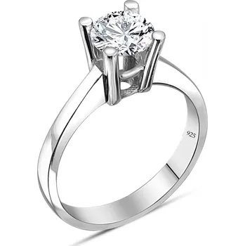 Prsten Stříbrný zásnubní prstýnek S Velikost prstenu: 7 (EU: 54-56) Ag 925; ≤2,9 g. 7 x 7 mm 5857241481