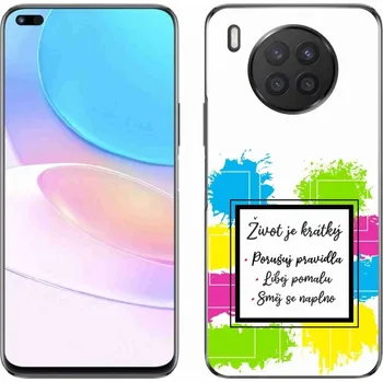 Pouzdro na mobilní telefon Gelový kryt mmCase na Huawei Nova 8i - citát 5 bílé pozadí