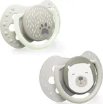 LOVI Dudlík silikonový dynamický BUDDY BEAR 6-18m 2ks