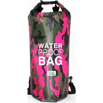 Vodácký pytel Nepromokavý vak 30 litrů, růžový