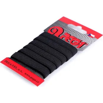 Textilní guma Prádlová pruženka na kartě šíře 9 mm černá 1 karta