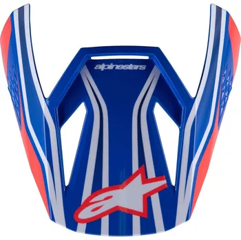 Příslušenství k helmě na motorku Kšilt pro přilby S-M3 WURX, ALPINESTARS, dětská (černá/žlutá fluo/modrá/červená)