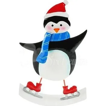 Vánoce tučňák plech 21cm - houpací 8885790 - MFP Paper