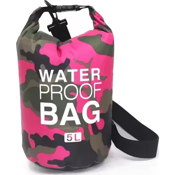 Vodácký pytel Nepromokavý vak 5 litrů, růžový