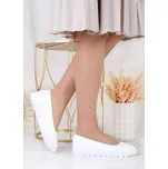 Cathay moda Bílé baleríny 8066-4WH Velikost: 36