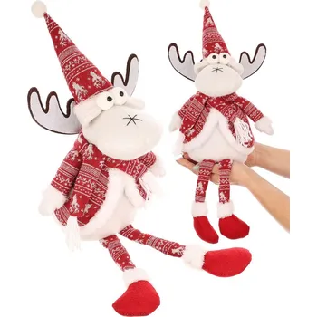 Vánoční dekorace DEKORATIVNÍ BÍLÝ SOB 35+20CM