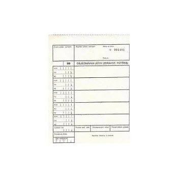 Tiskopis Tiskopis NEM. Objednávka léků a zdravot. materiálu A5 3x25 listů DITIS