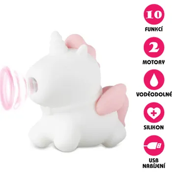 Vibrátor VšeNaSex.cz Vakuový vibrátor USB Unicorn Vibe