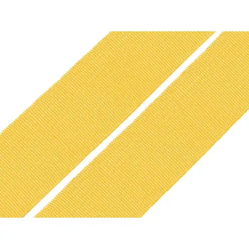 Textilní guma Pruženka tkaná šíře 20 mm hořčicová 25 m