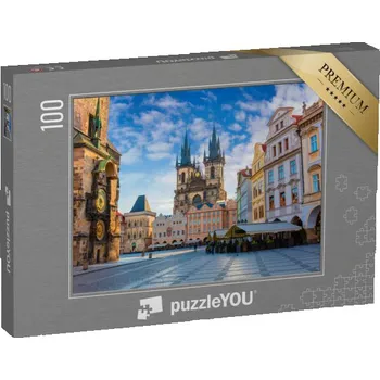 Puzzle puzzle 100 dílků „Staroměstské náměstí s Týnským chrámem, Praha, Česká republika“