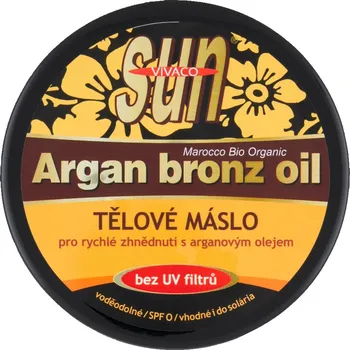Přípravek na opalování SunVital Argan opalovací máslo pro rychlé zhnědnutí SPF0 200 ml