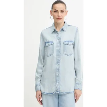 Košile Guess WESTERN W5YH33.D4N61 modrá 50X, vel. L