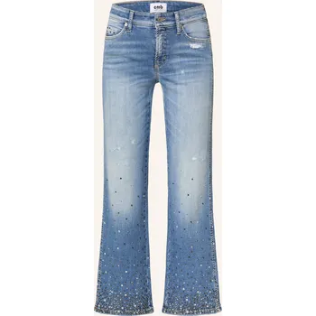 Dámské džíny Cambio Dámské Džíny Francesa S Lemem S Ozdobnými Kamínky,...