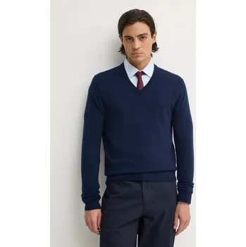 Pánský svetr Vlněný svetr Michael Kors pánský, šedá barva, lehký, CF460F87AP 59X, vel. XXL