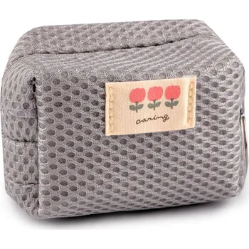 Dívčí pouzdro / klíčenka 8,5x6 cm šedá světlá 1 ks