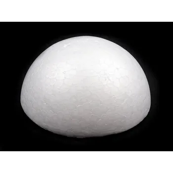 Polokoule Ø9,5 cm polystyren bílá 10 ks