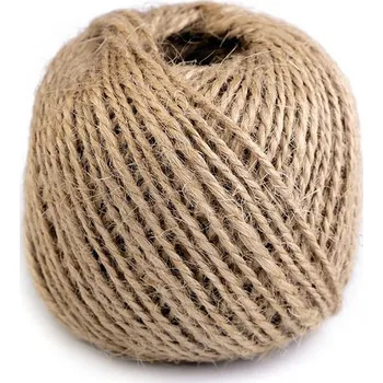 Jutový provázek Ø1 mm režná přírodní 6 ks