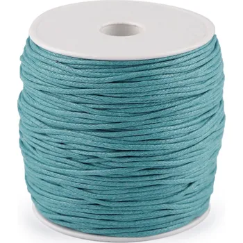 Šňůra bavlněná Ø1,8 mm voskovaná modrá sytá 1 ks
