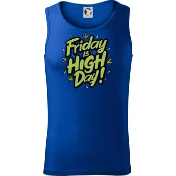 Marihuana - Friday is high day - Tílko pánské Core - 2XL ( Královská modrá )