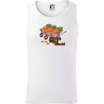 Doktor říkal - 3 kolečka mrkve - Tílko pánské Core - 2XL ( Bílá )