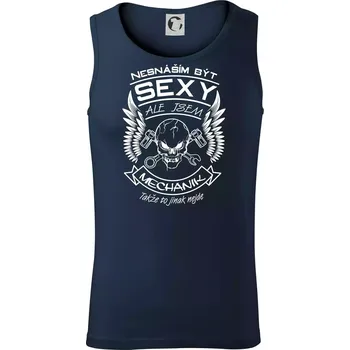 Nesnáším být sexy - mechanik - Tílko pánské Core - 2XL ( Námořní modrá (velmi tmavá - téměř černá) )