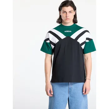 Pánské tričko Tričko adidas Archive Cutline T-Shirt Black/ Collegiate Green M