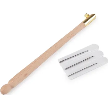 Aari jehla - rukojeť a 3 jehly s háčky mix velikostí 1 sada