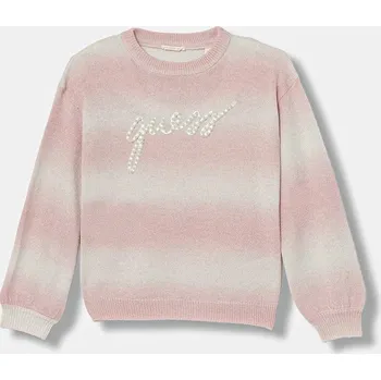 Dívčí svetr Dětský svetr s příměsí vlny Guess J5YR04.Z3OQ0.9BYA růžová 03X, vel. 158-166