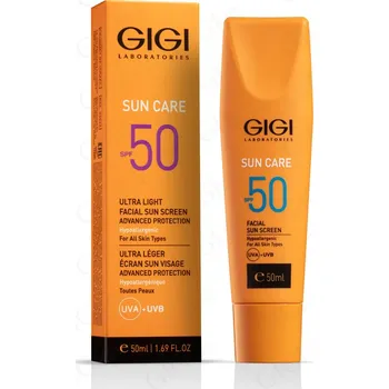 Přípravek na opalování Lehký ochranný fluid s SPF 50 Sun Care GIGI 50 ml