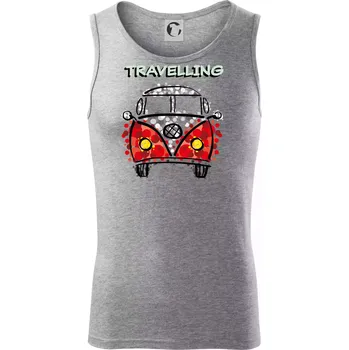 Traveling kreslene auto (lulu_art) - Tílko pánské Core - 2XL ( Tmavě šedý melír )