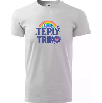Pánské tričko Teplý triko - Triko extra velké (5-8XL) - 8XL ( Světlešedý Melír )