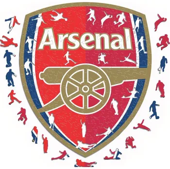 Arsenal FC Dřevěné puzzle Arsenal FC, znak klubu, 270 ks