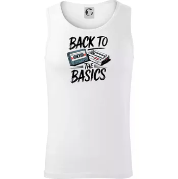 Pánská móda Back to the basics 90s - Tílko pánské Core - L ( Bílá )