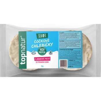 Rýžový chlebíček Topnatur Slim&Fit Čočkové chlebíčky v jogurtové polevě 70 g
